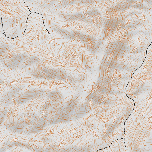 OpenTopoMap map of Wood Hills, NV
