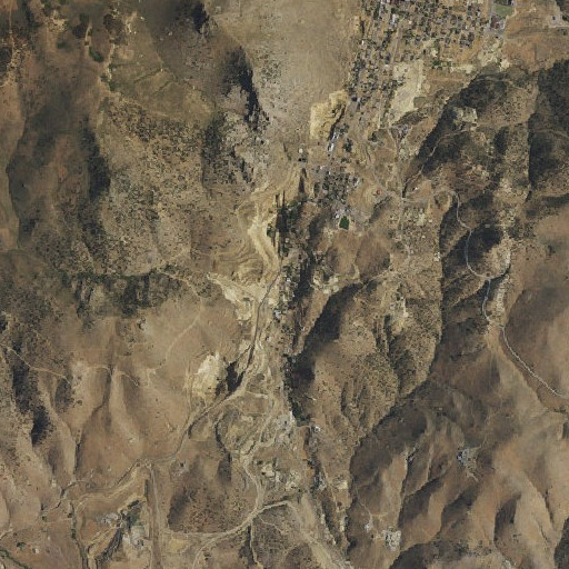 Aerial imagery of Yellow Jacket Shaft, NV