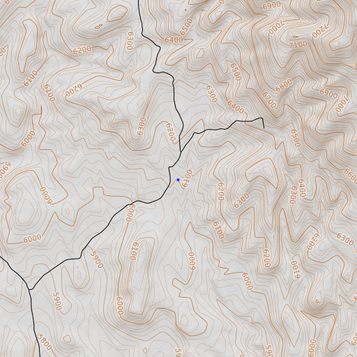 OpenTopoMap map of Yellow Spring, NV
