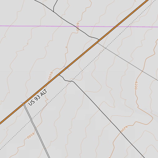 OpenTopoMap map of North Creek, NV