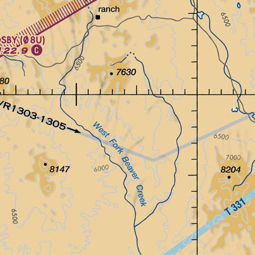 FAA VFR chart of Rimrock Spring, NV