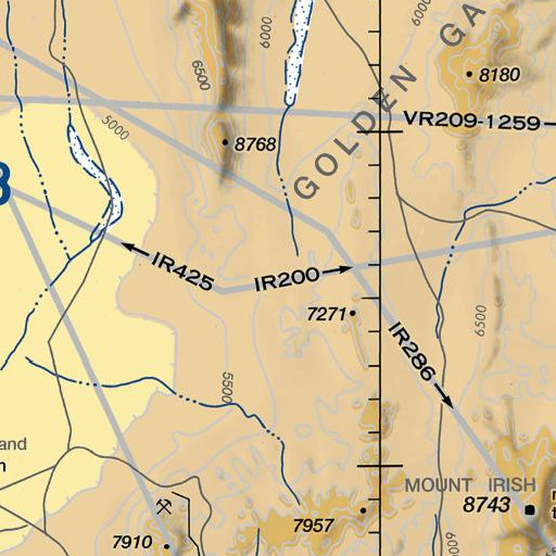 FAA VFR chart of Modes Spring, NV