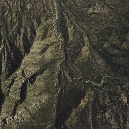 Aerial imagery of Burnt Canyon, NV