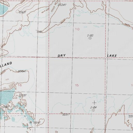 USGS 24K topo map of Yelland Dry Lake, NV