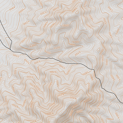 OpenTopoMap map of Reed Spring, NV