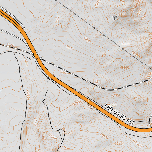 OpenTopoMap map of Arnold, NV