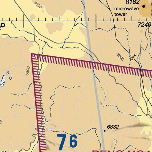 FAA VFR chart of Upper Coyote Spring, NV