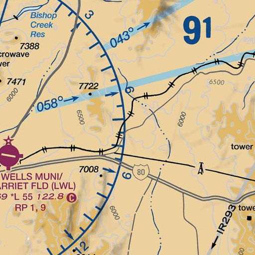 FAA VFR chart of Anthony, NV