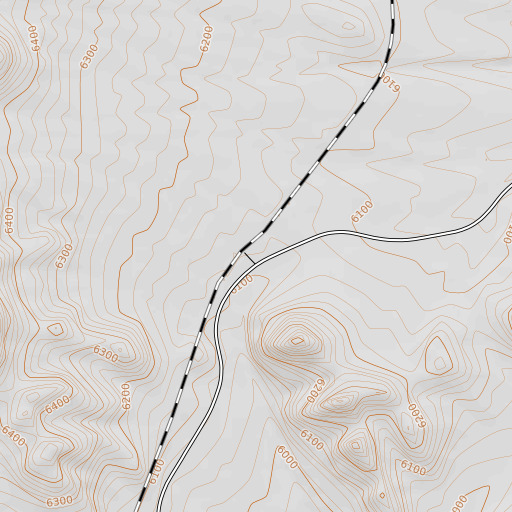 OpenTopoMap map of Anthony, NV