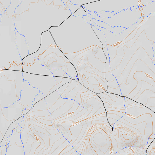 OpenTopoMap map of Willow Springs, NV