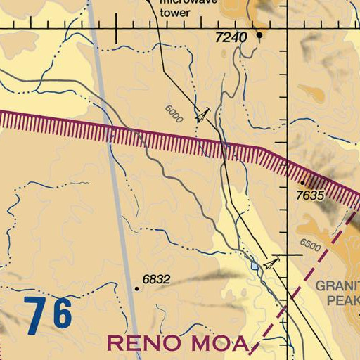FAA VFR chart of Lower Post Corral Spring, NV