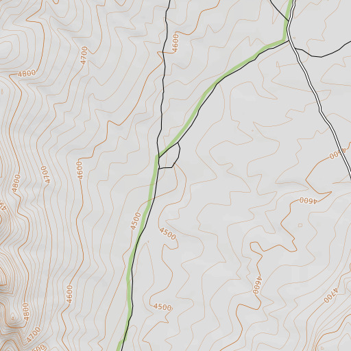 OpenTopoMap map of Jayhawk Well, NV