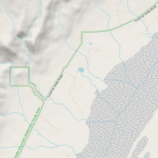 OpenStreetMap map of Parker Ranch, NV