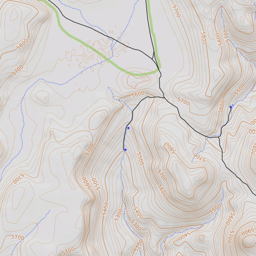 OpenTopoMap map of Sage Hen Spring, NV