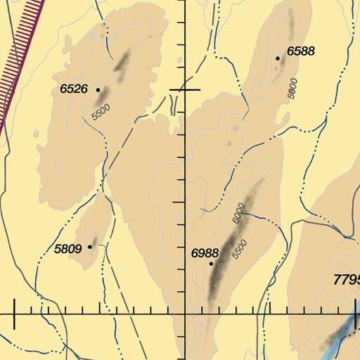 FAA VFR chart of Mustang Spring, NV