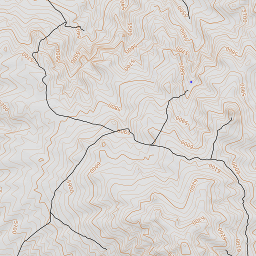 OpenTopoMap map of Mustang Spring, NV