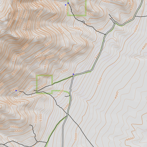 OpenTopoMap map of Redwood Spring, NV
