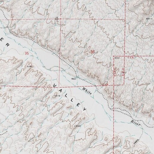 USGS 24K topo map of White River Well, NV