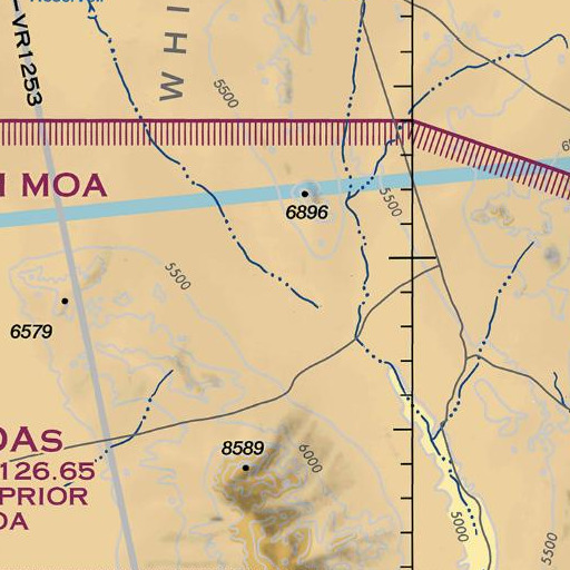 FAA VFR chart of White River Well, NV