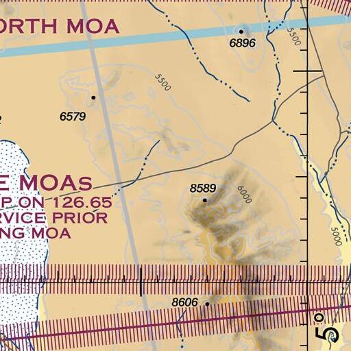 FAA VFR chart of Timber Mountain Pass Corral, NV