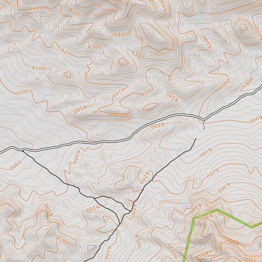 OpenTopoMap map of Timber Mountain Pass Corral, NV
