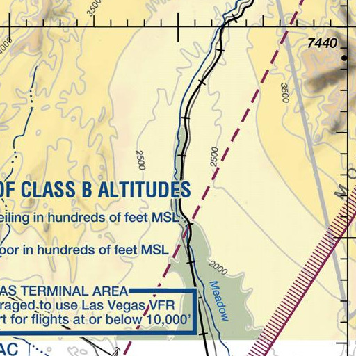 FAA VFR chart of Mormon Canyon, NV