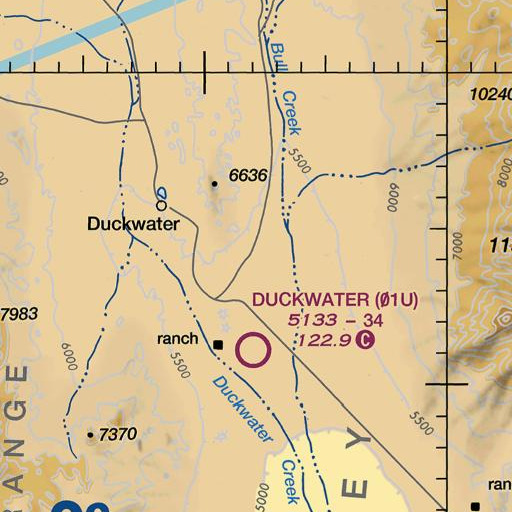 FAA VFR chart of McCubes (historical), NV