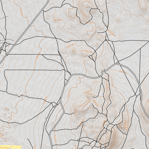 OpenTopoMap map of Averill Spring, NV