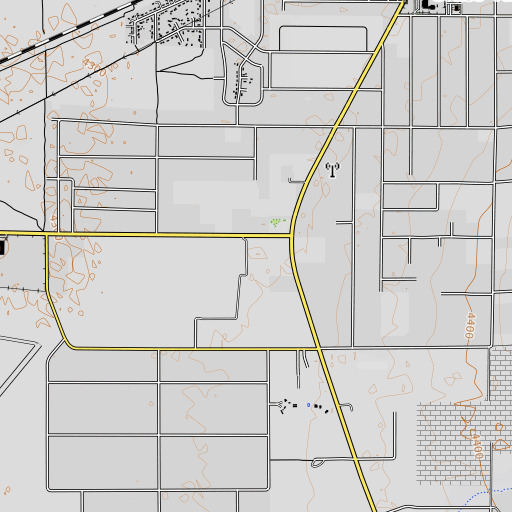 OpenTopoMap map of Westmoreland Ranch, NV