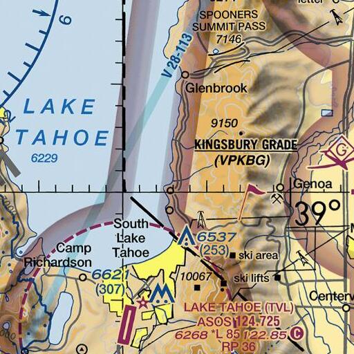 FAA VFR chart of Tahoe School (historical), NV
