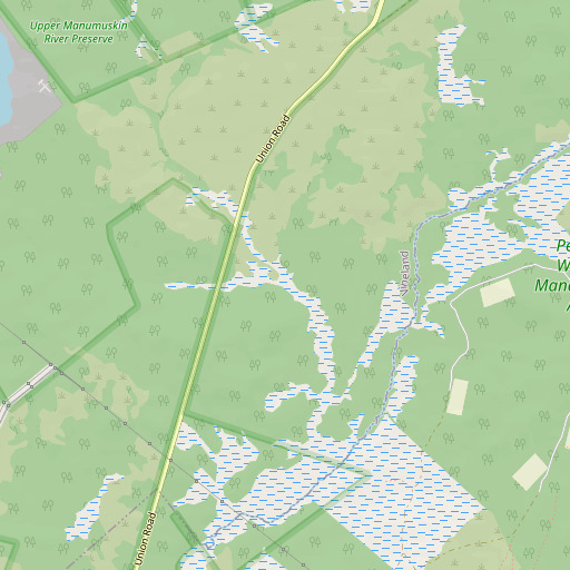 OpenStreetMap map of Cossa Boones Branch, NJ