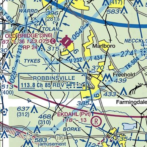 FAA VFR chart of Wemrock Brook, NJ
