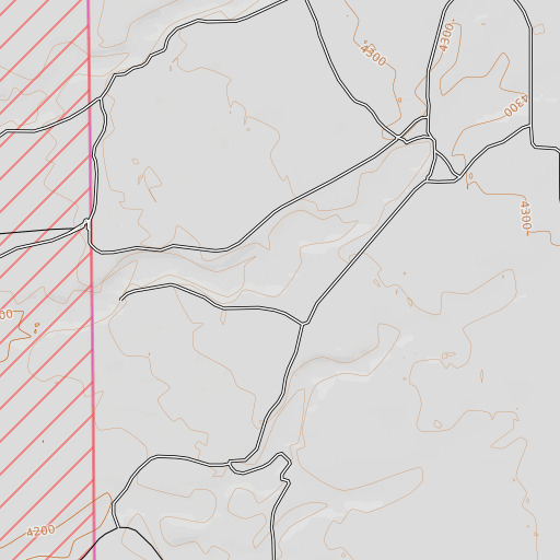 OpenTopoMap map of Mesquite Spring, NM