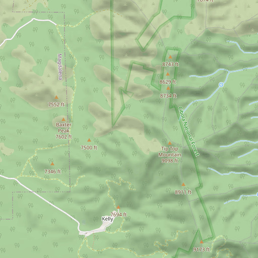 OpenStreetMap map of Sleeper, NM