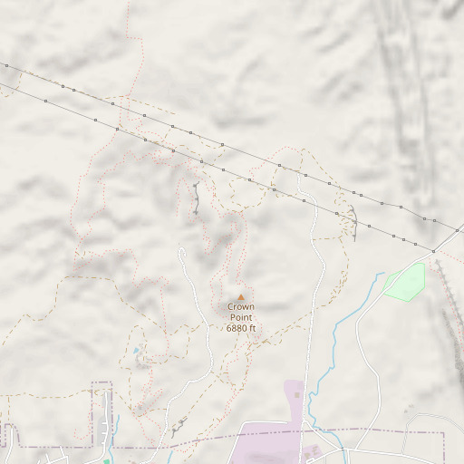 OpenStreetMap map of Elkins Pit, NM