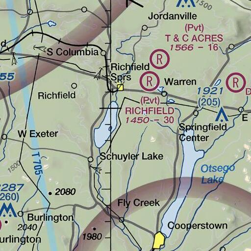 FAA VFR chart of King Hill, NY