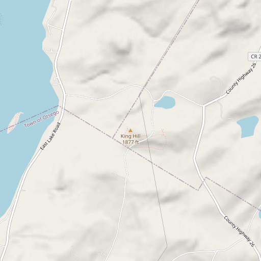 OpenStreetMap map of King Hill, NY