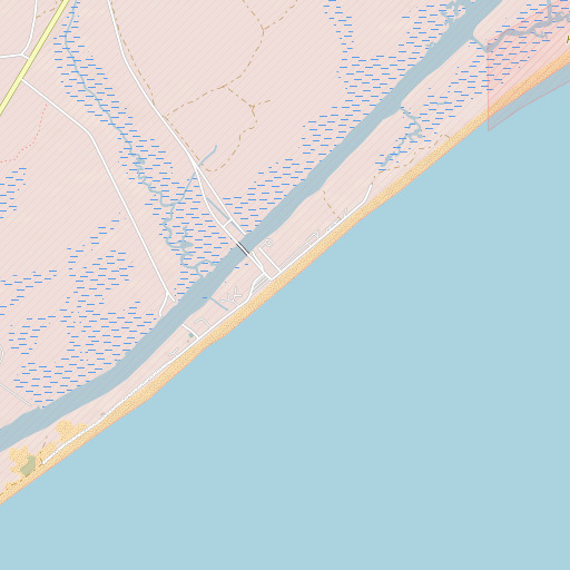 OpenStreetMap map of Onslow Beach, NC