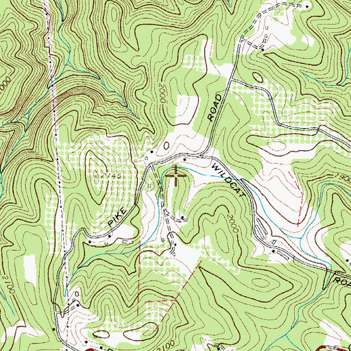 Topographic Map of Dwight Baity Dam, NC