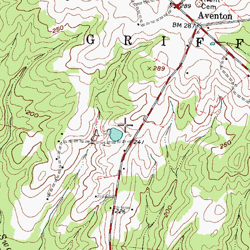Topographic Map of Doziers Lake, NC