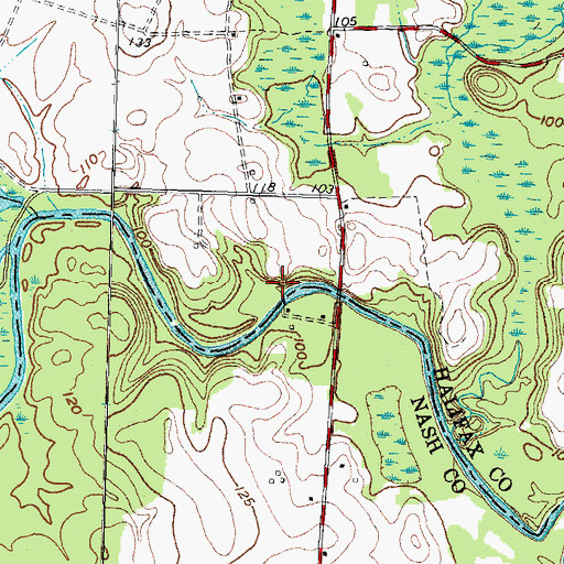 Topographic Map of Fishing Creek Millpond Dam, NC