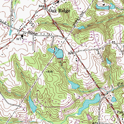 Topographic Map of Linville Dam, NC