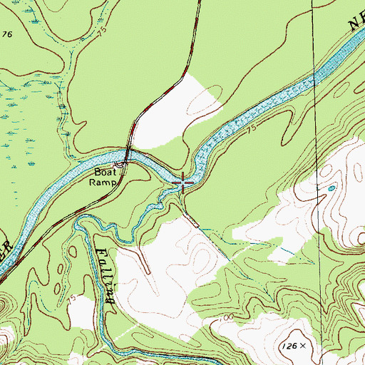 Topographic Map of Falling Creek, NC