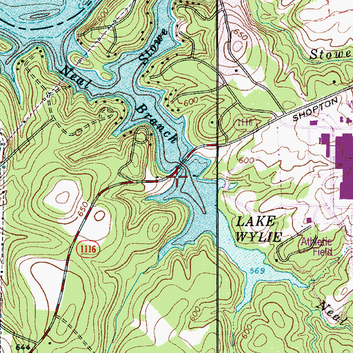 Topographic Map of Withers Creek Access Area, NC