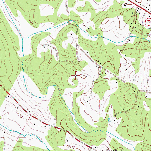 Topographic Map of Bethel Road Park, NC