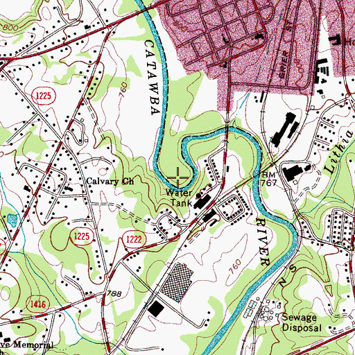 Topographic Map of Daniels (historical), NC