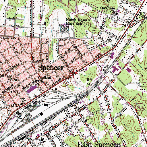Topographic Map of Smith (historical), NC