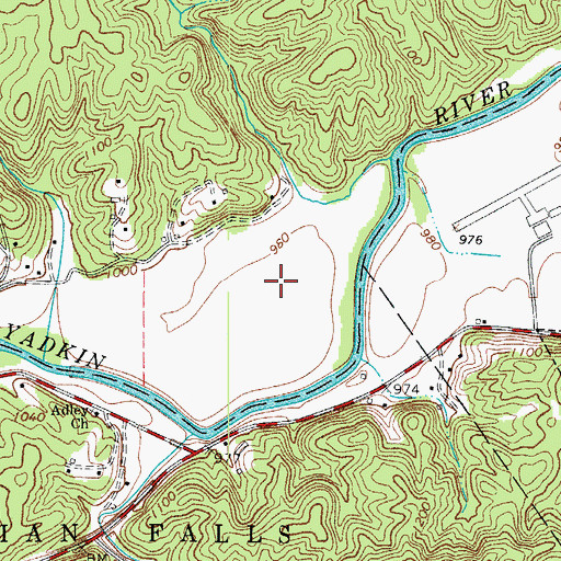 Topographic Map of Brown (historical), NC