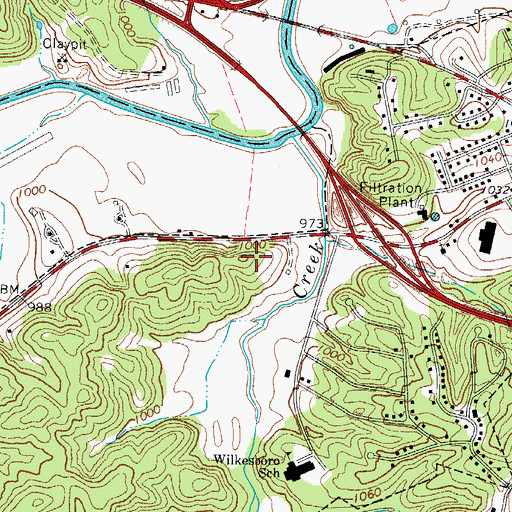 Topographic Map of Hilorn (historical), NC