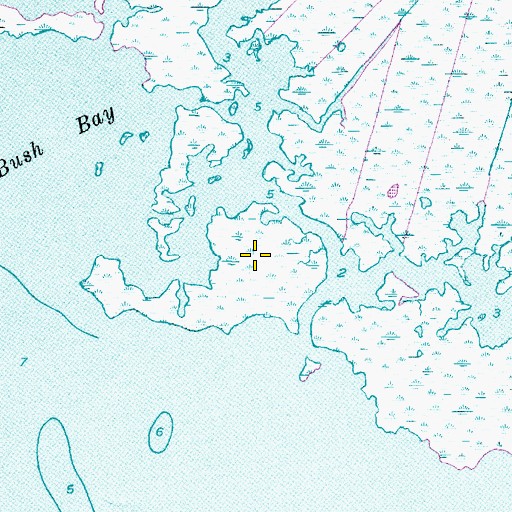 Topographic Map of Big Island, NC